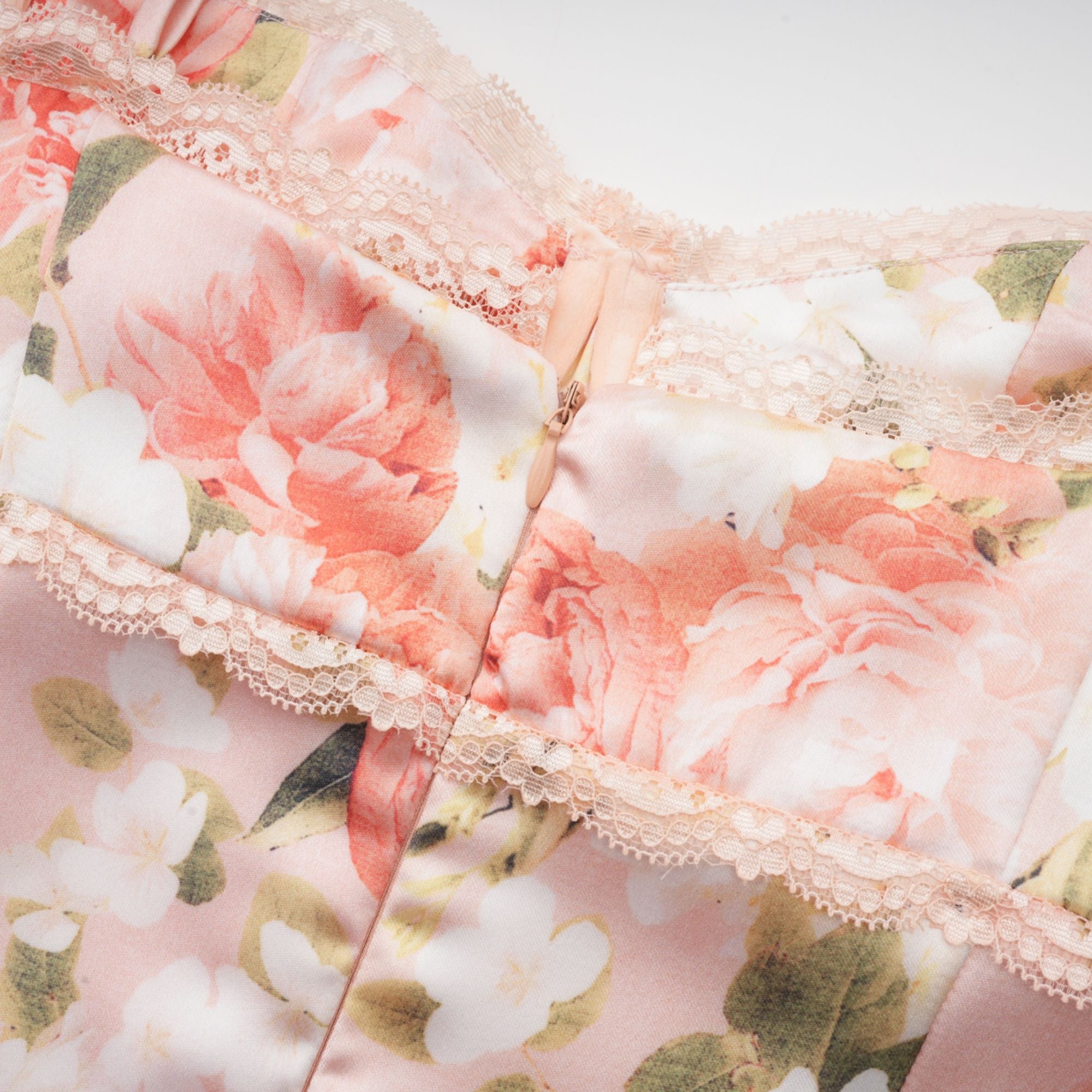Yvette pink floral-print satin maxi dress (Final Sale-US Only)