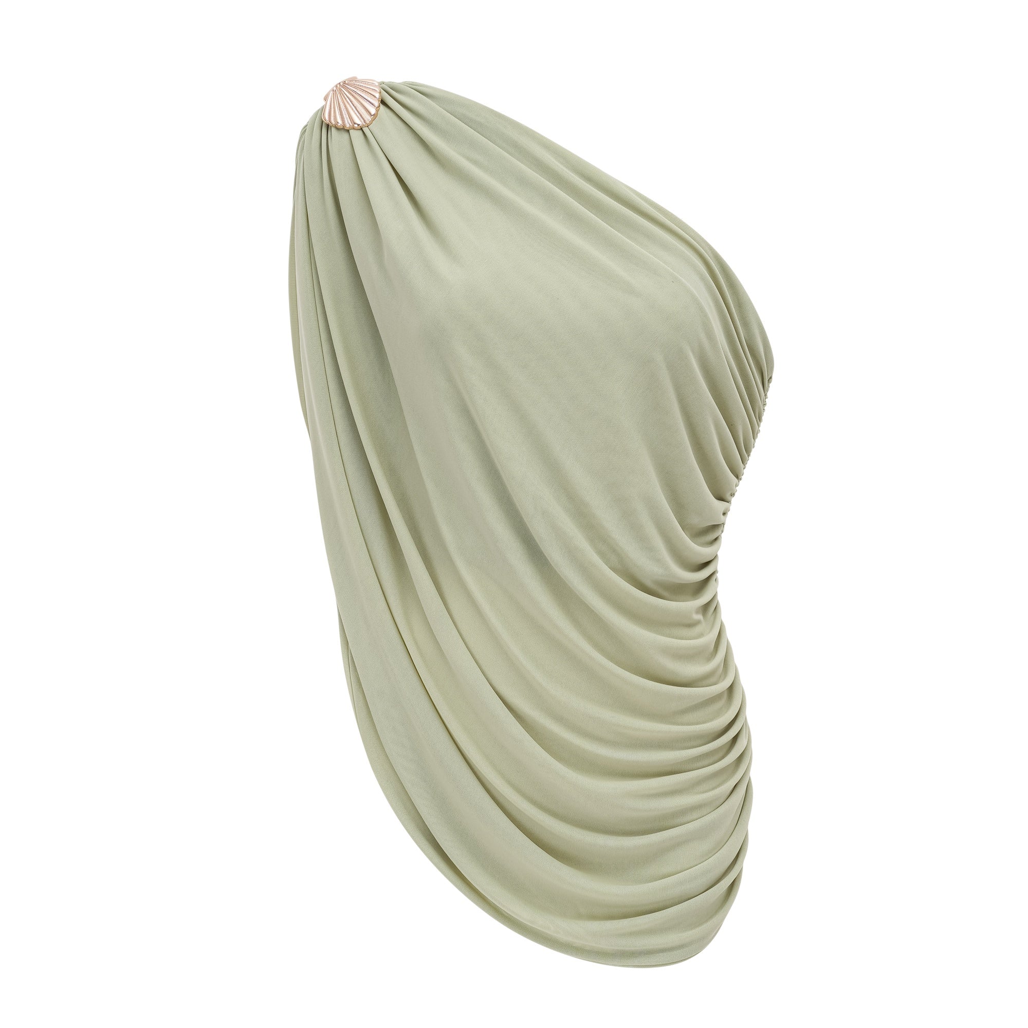 Branwen Green One Shoulder Top & Skirt Set (Final Sale-US Only)