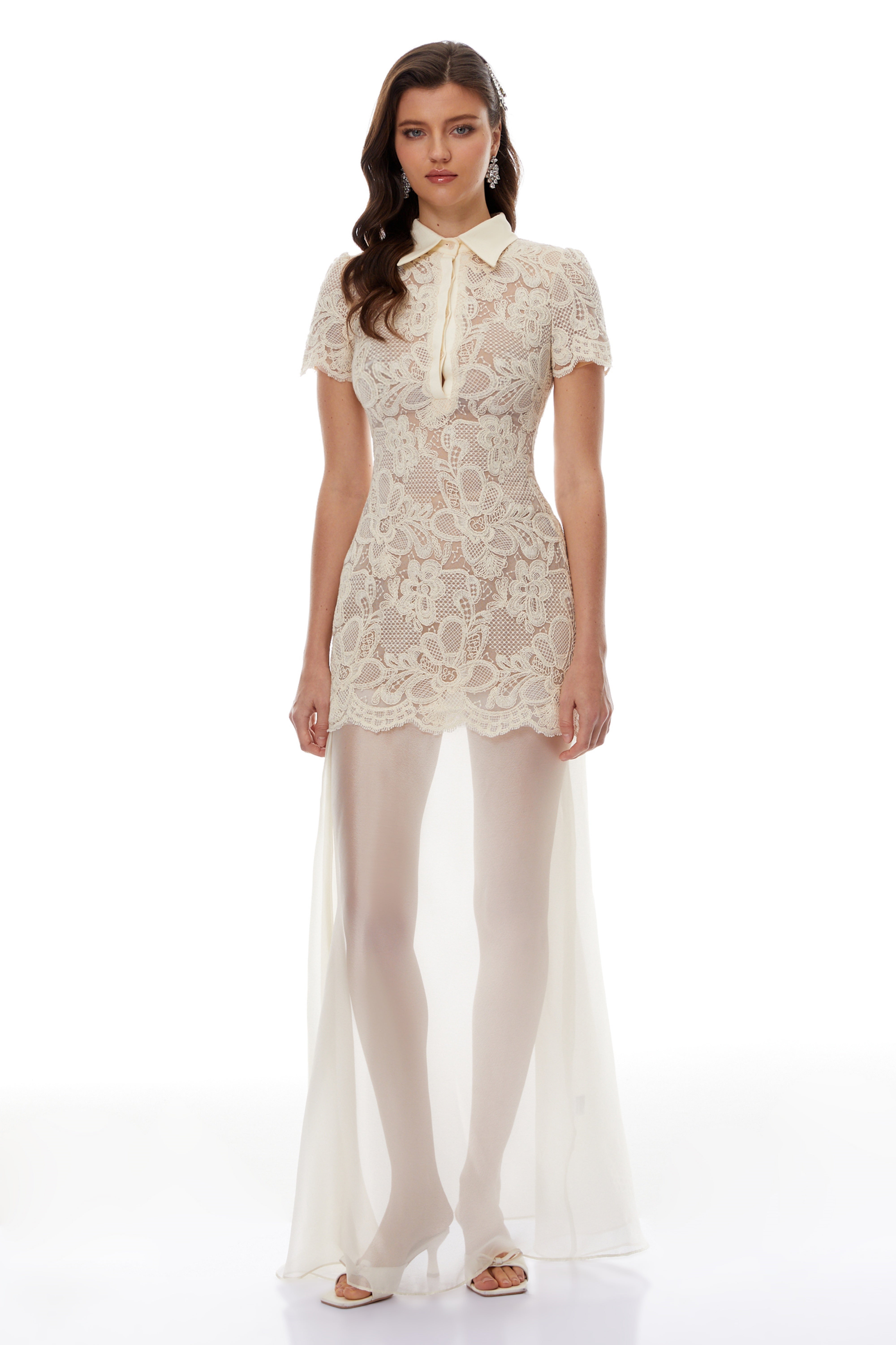 Miriam Neutrals Floral Embroidered Maxi Dress (Final Sale-US Only)