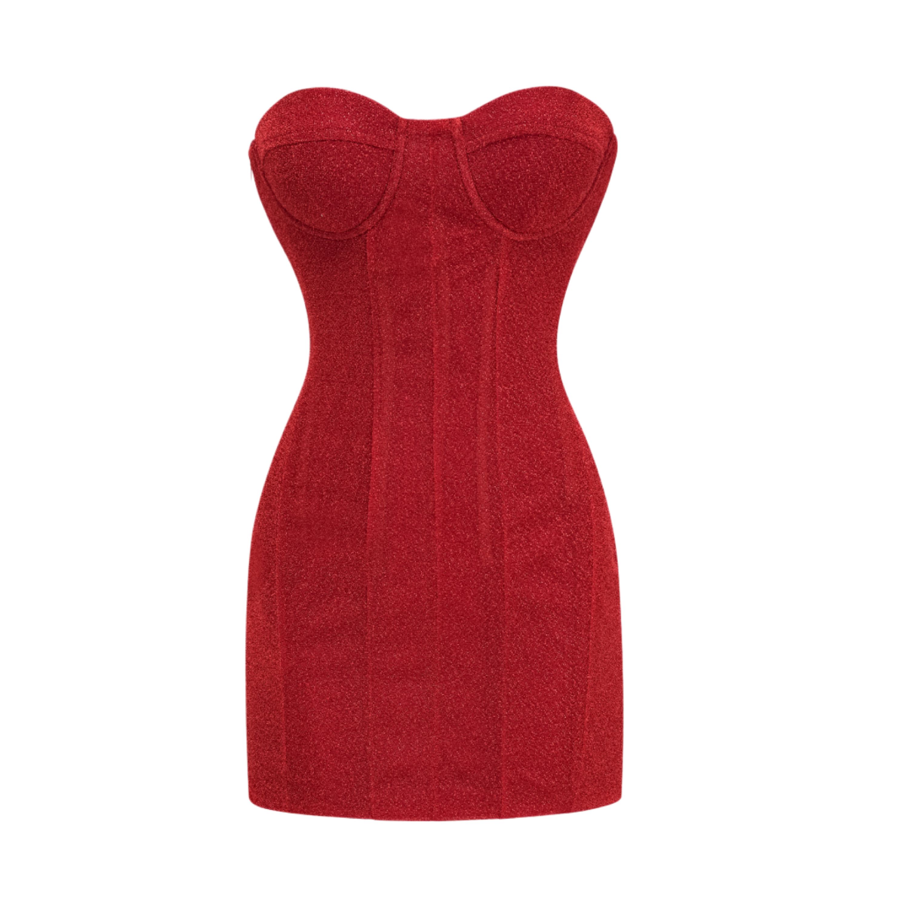 Orabelle Red Brilliance Drop Shiny Dress (Final Sale-US Only)