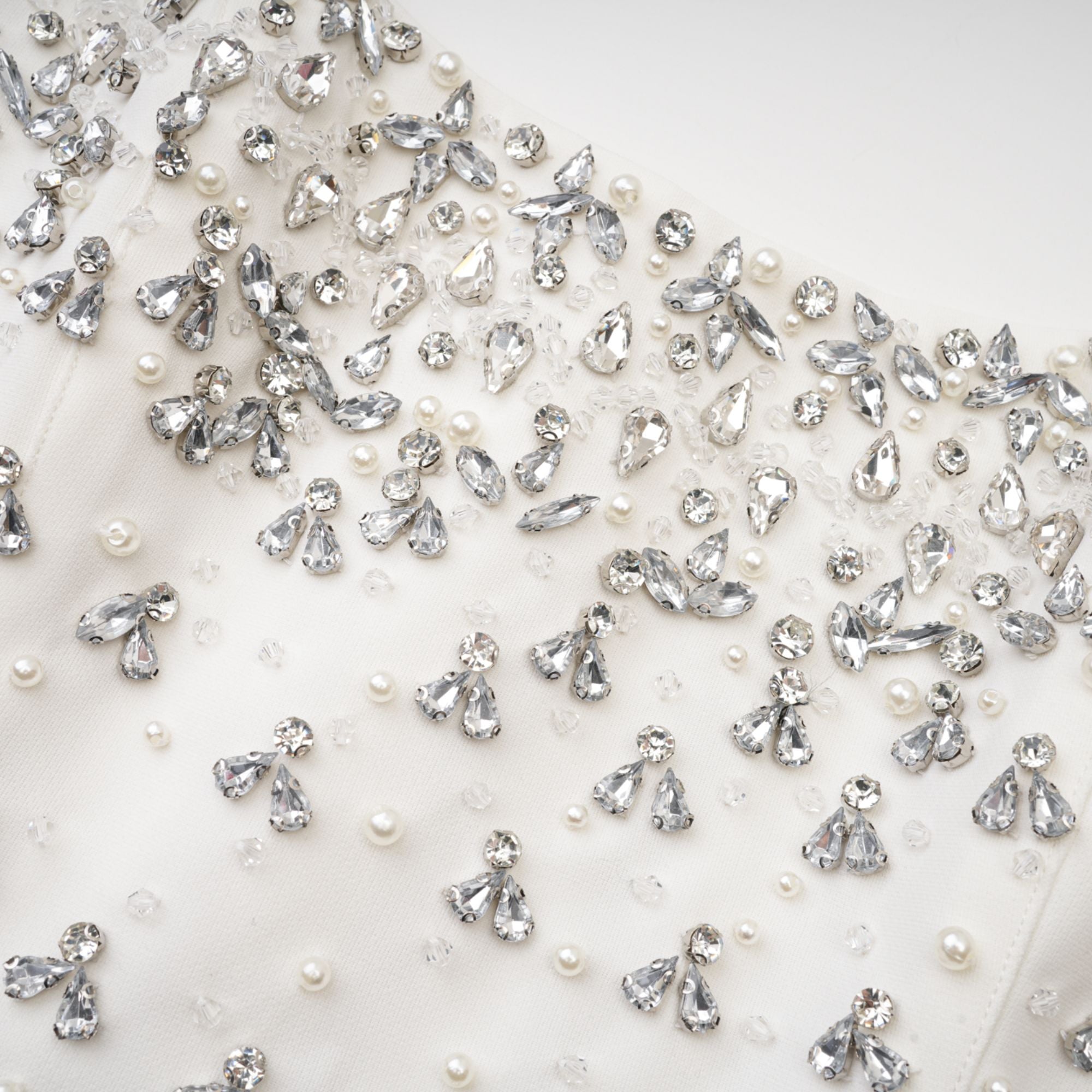 Melisande White Embellished Maxi Dress
