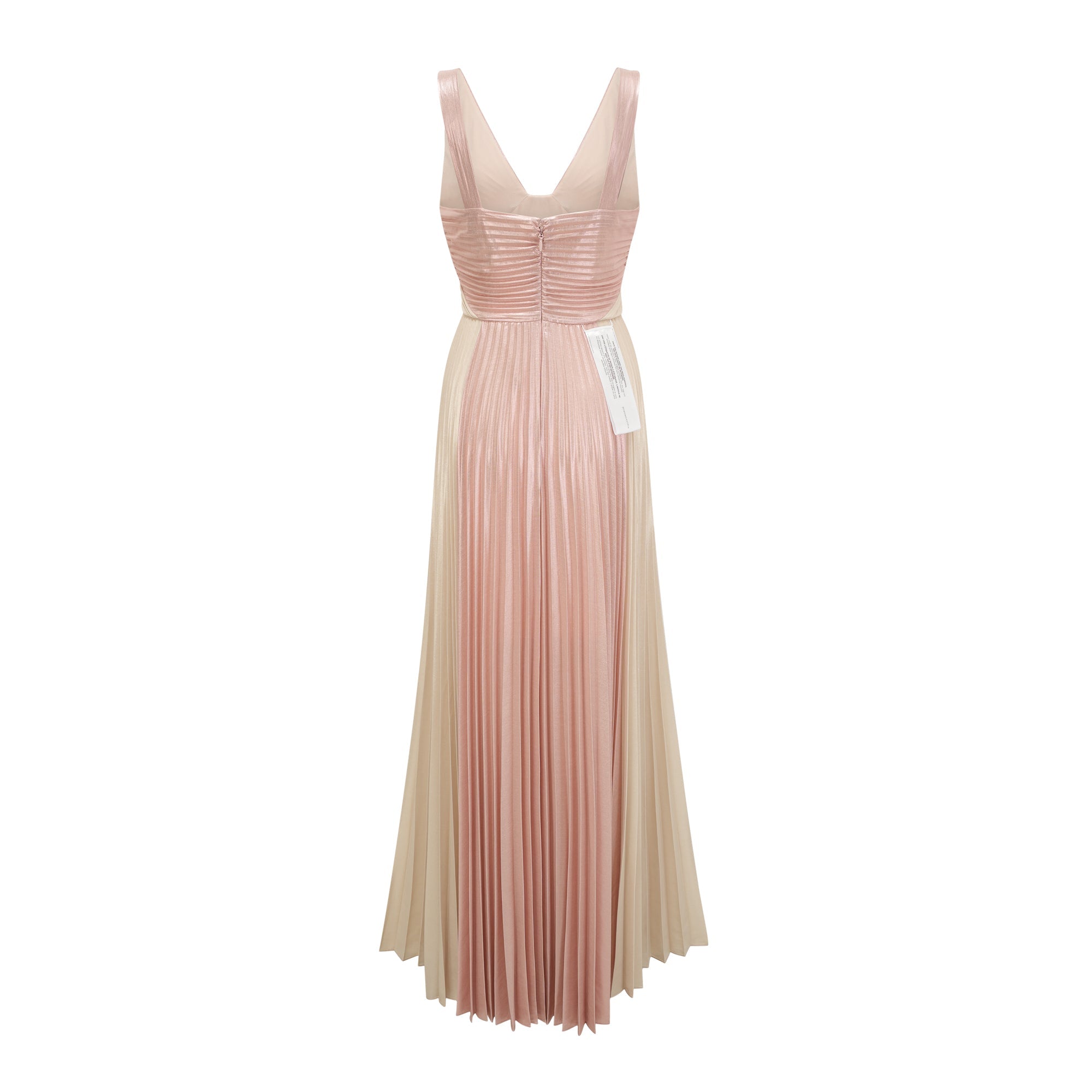 Shiema high-shine pleated dress (Final Sale-US Only)