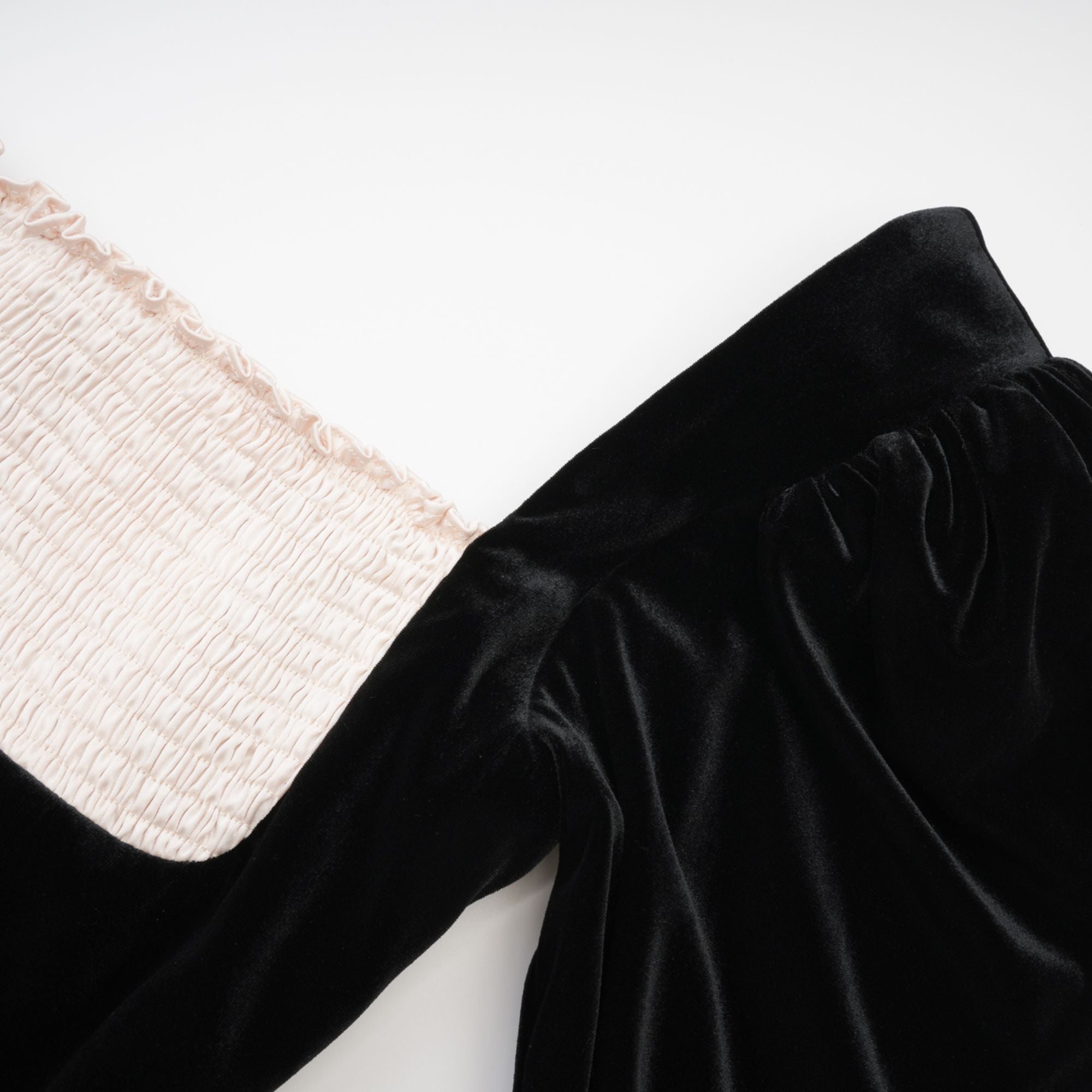 Coralie long-sleeved velvet mini dress (Final Sale-US Only)