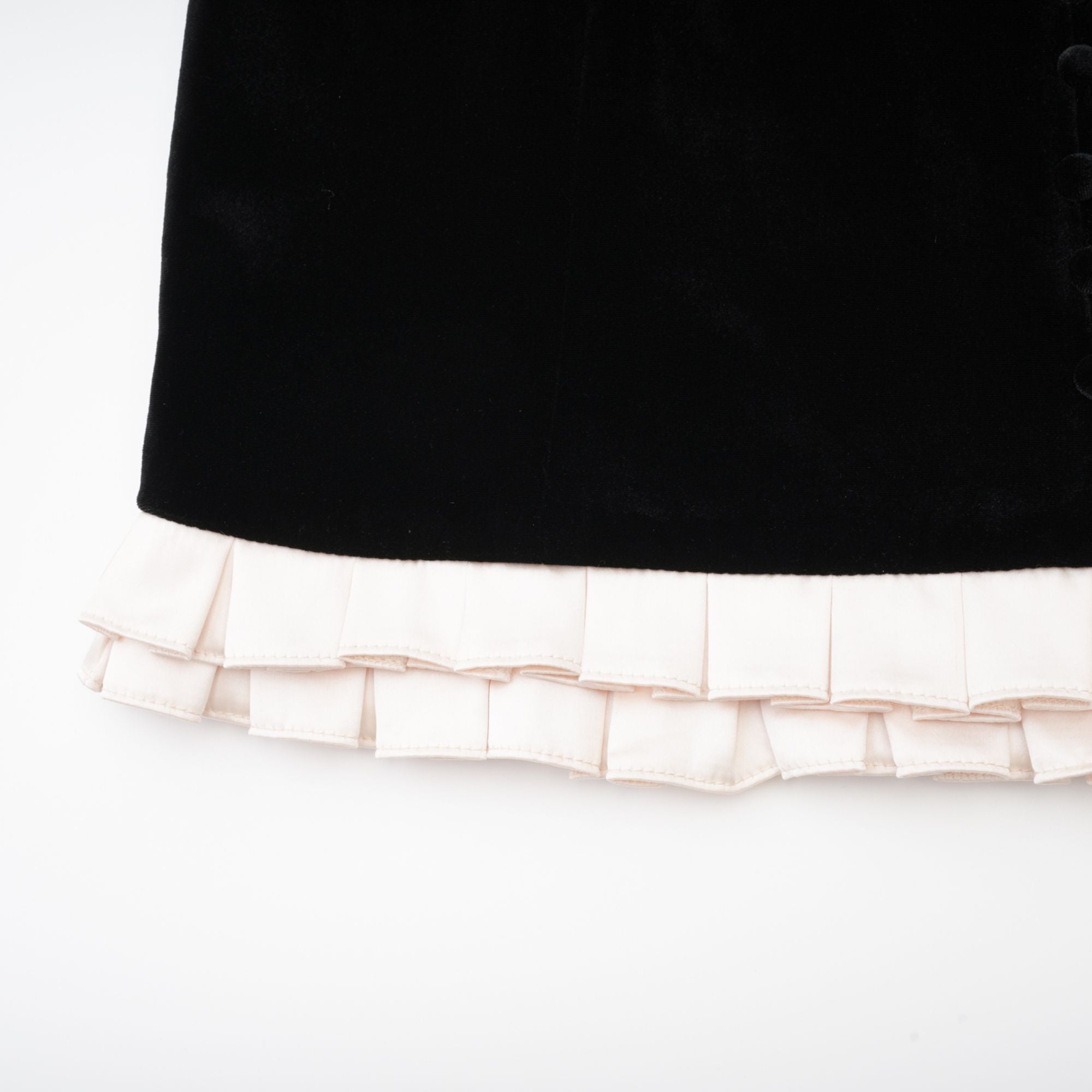 Coralie long-sleeved velvet mini dress (Final Sale-US Only)