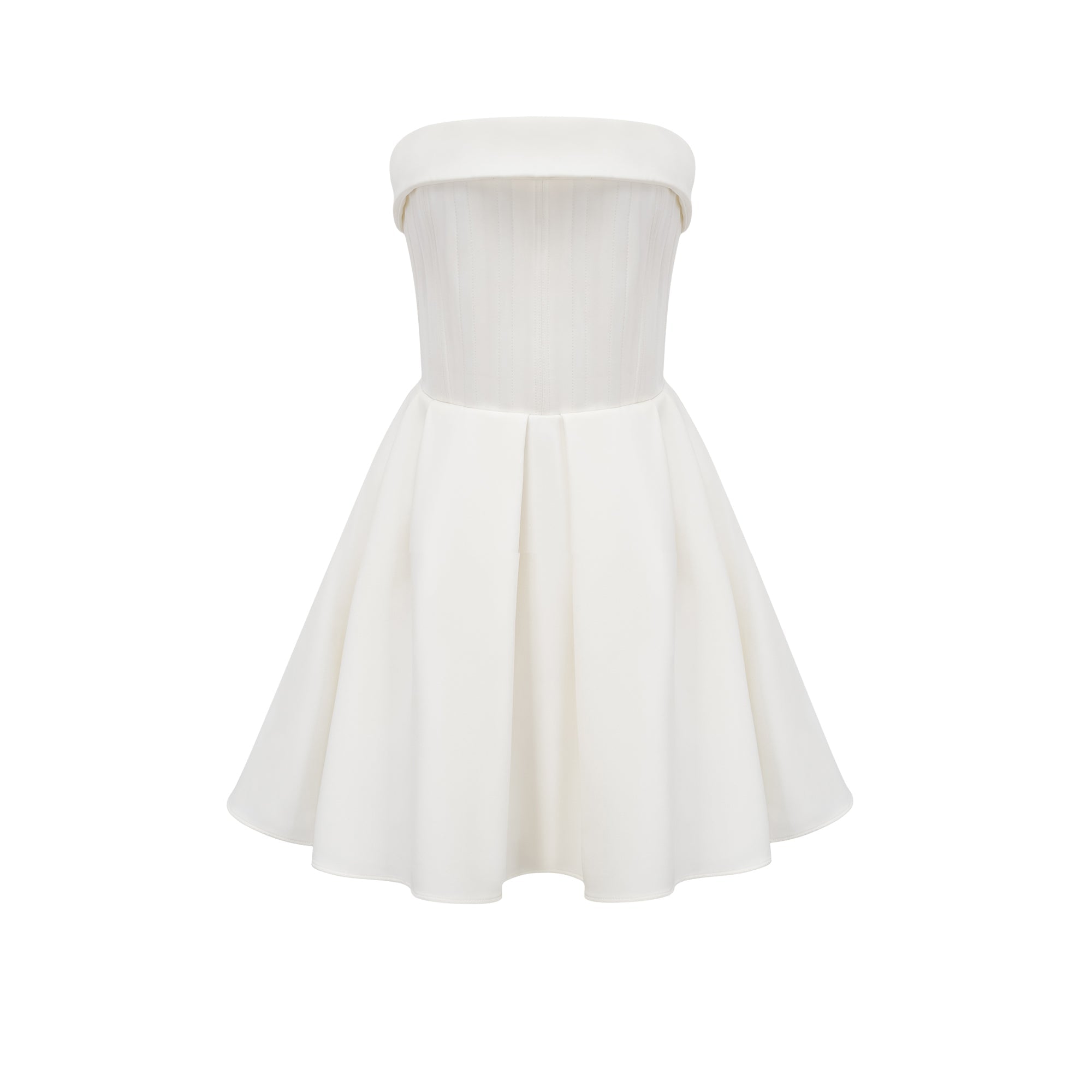 Kyra white off-shoulder flared dress (Final Sale-US Only)