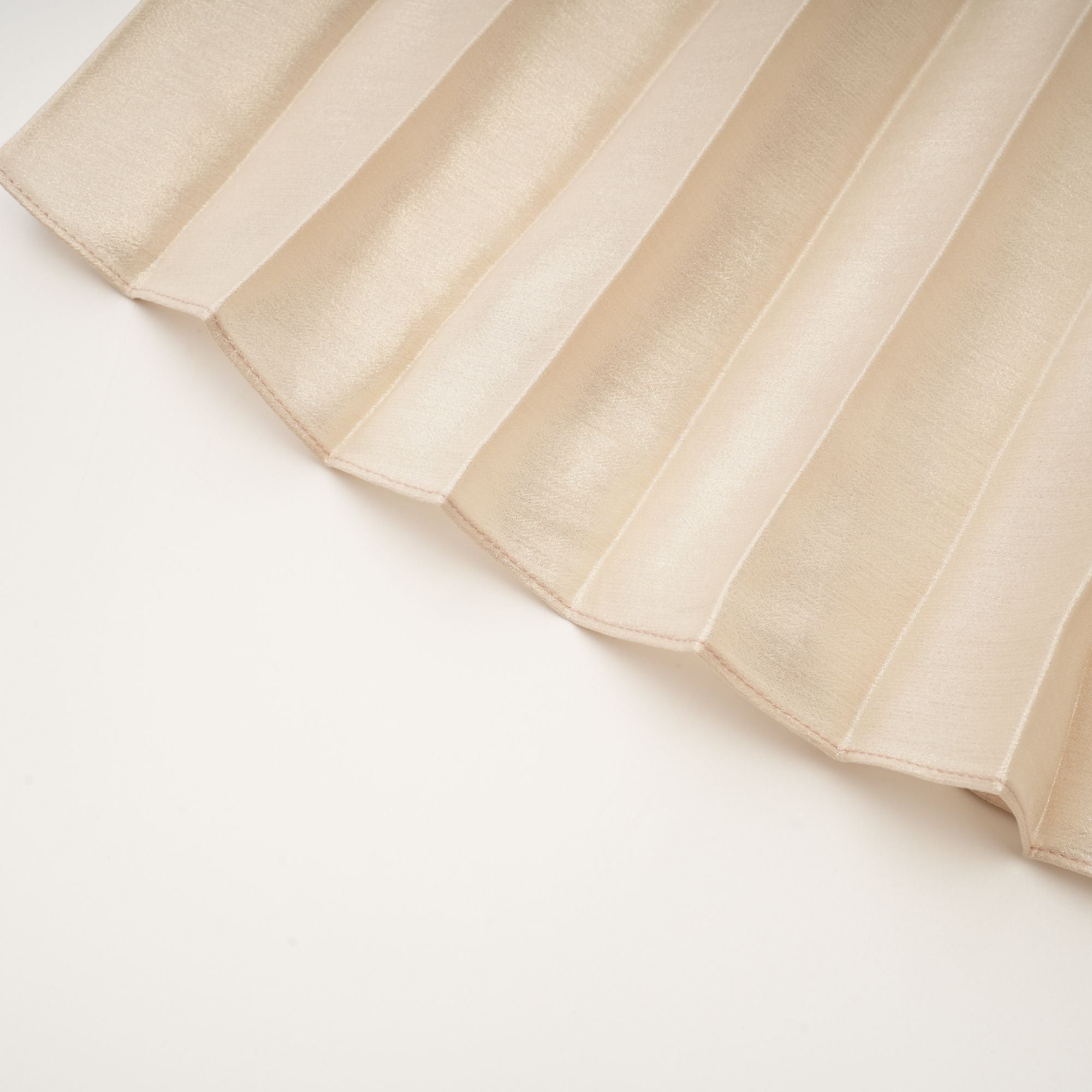 Shiema high-shine pleated dress (Final Sale-US Only)