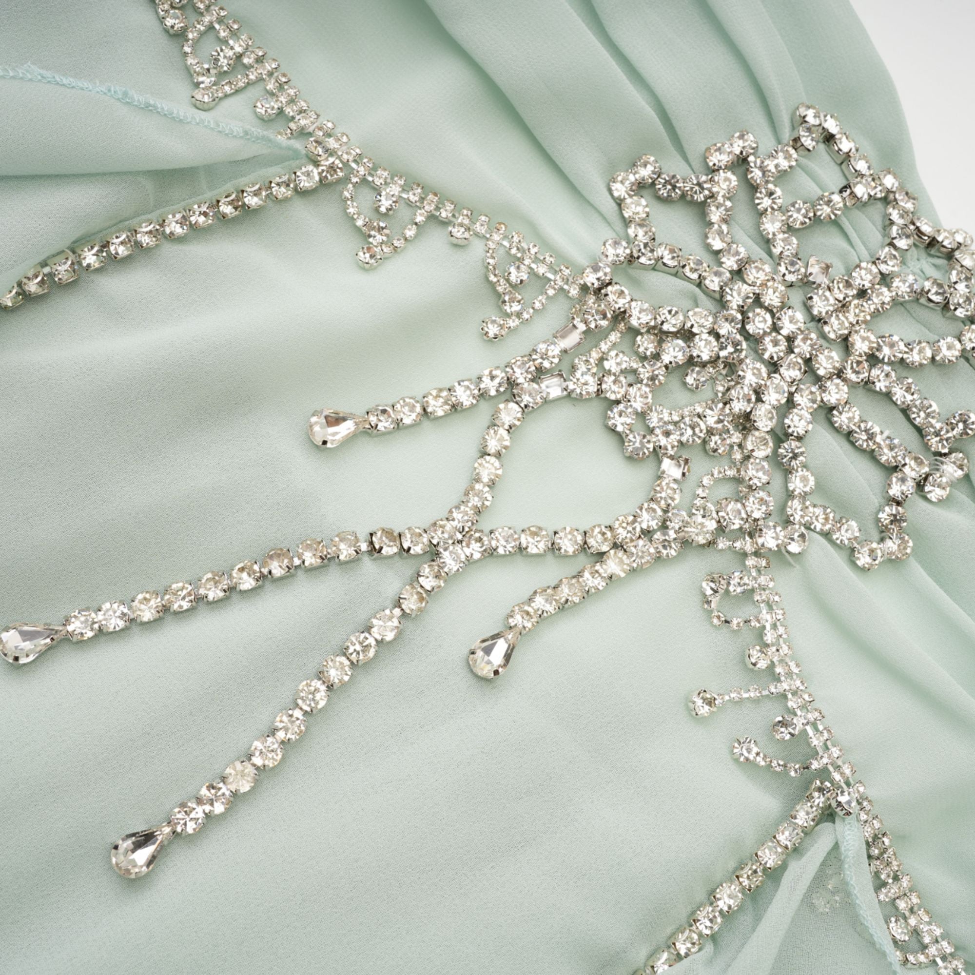 Salilah embellished ruffled midi dress（Final Sale）