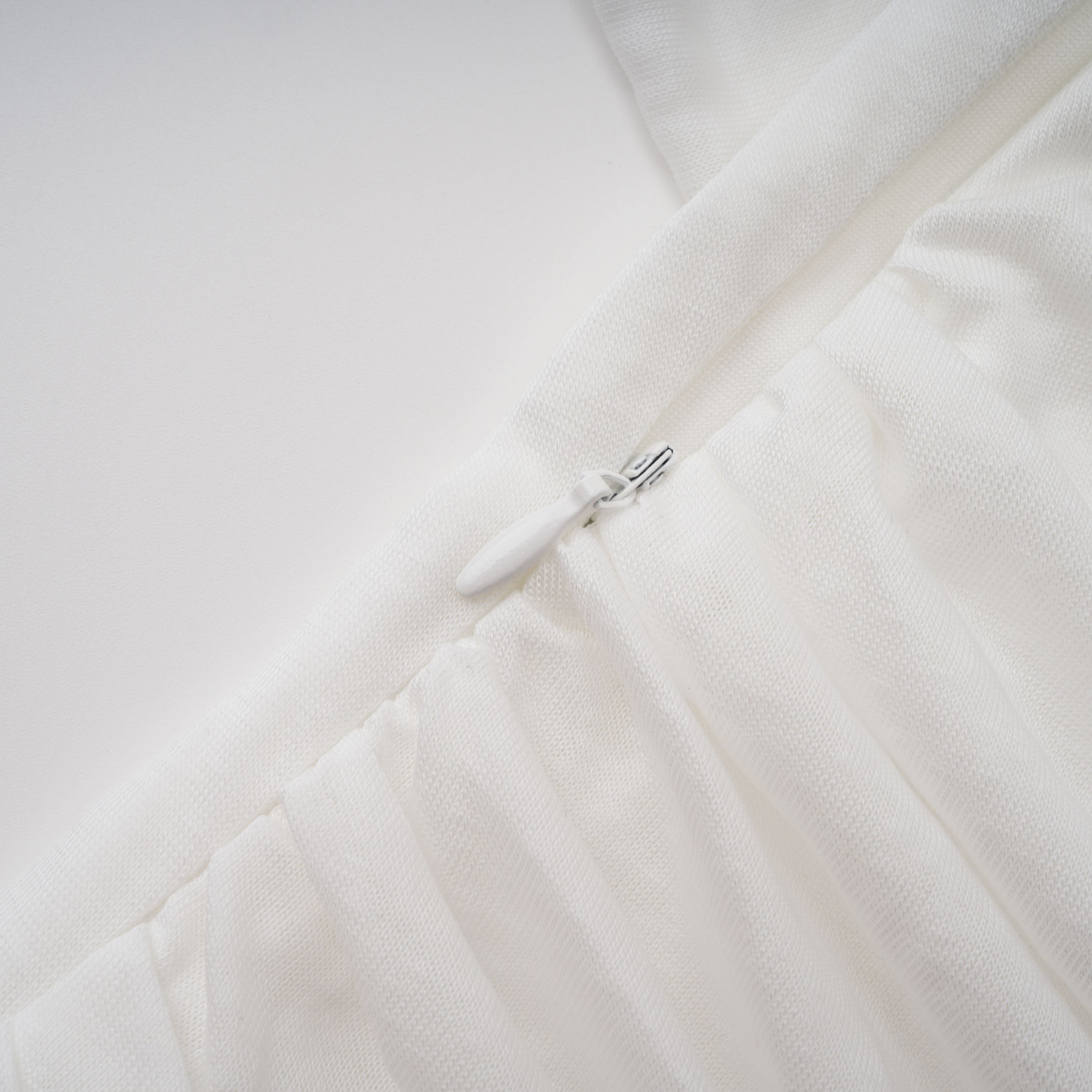 Sigrun White Asymmetrical Gathered Maxi Dress (Final Sale-US Only)