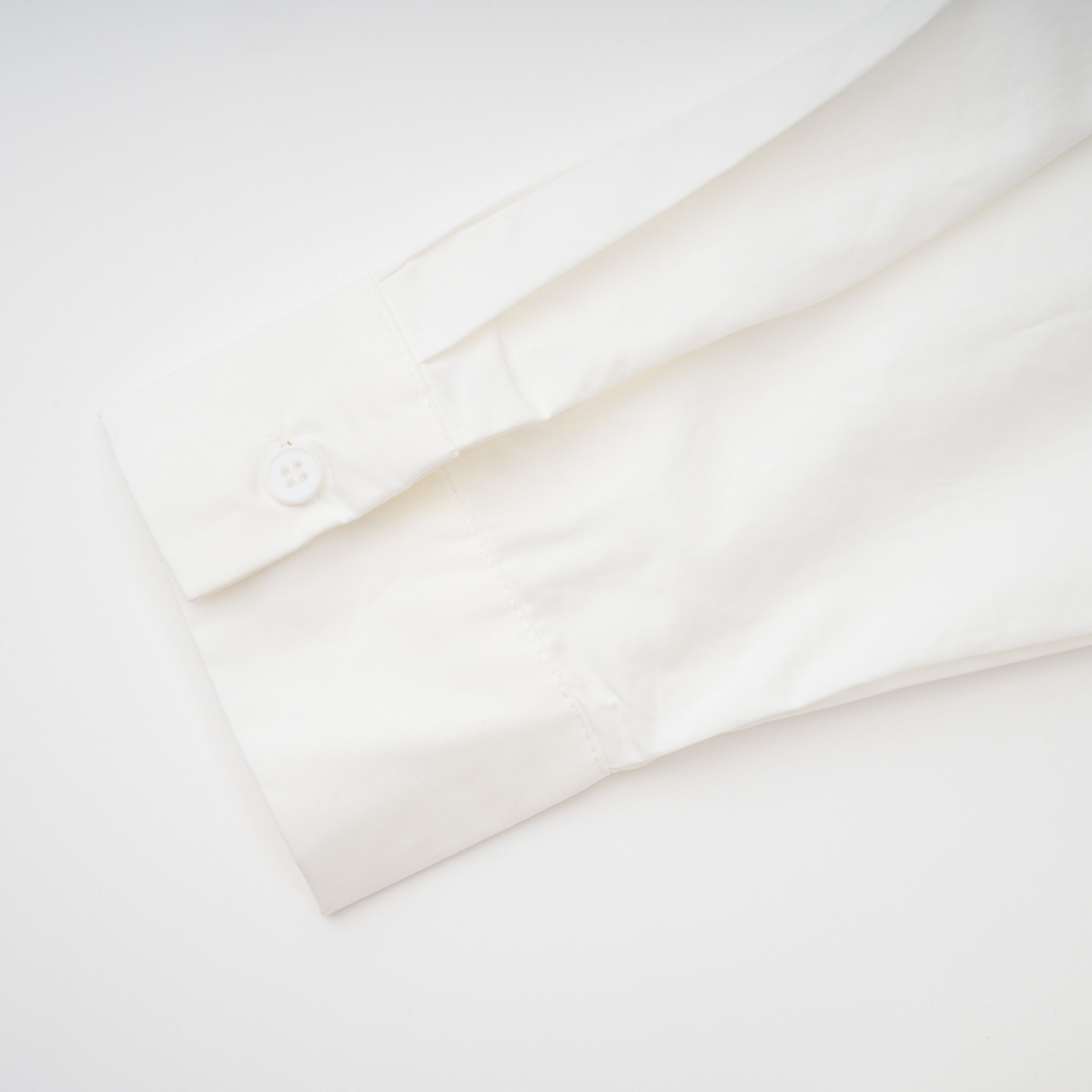 Tímea White Asymmetrical Mini Shirt Dress (Final Sale-US Only)