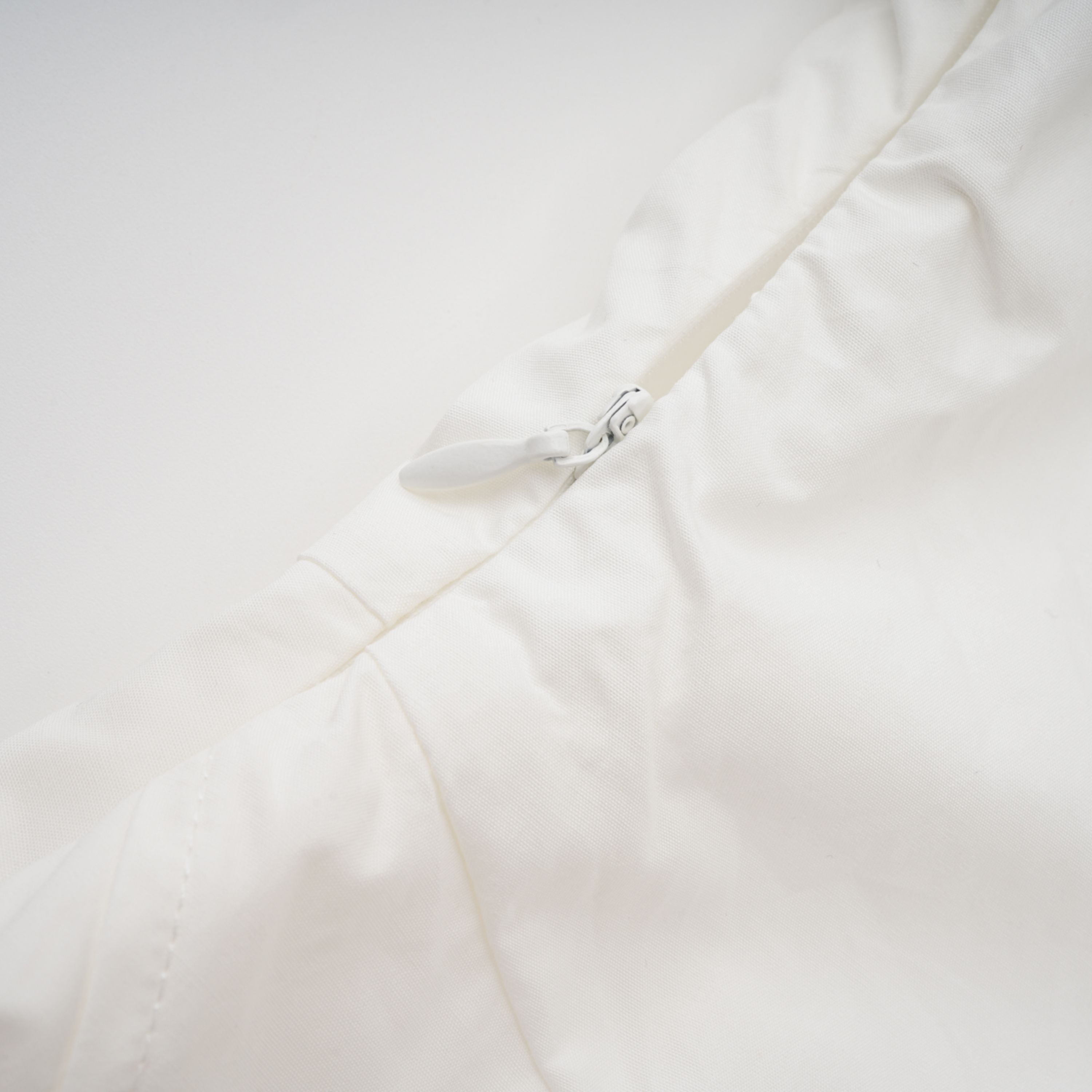 Tímea White Asymmetrical Mini Shirt Dress (Final Sale)