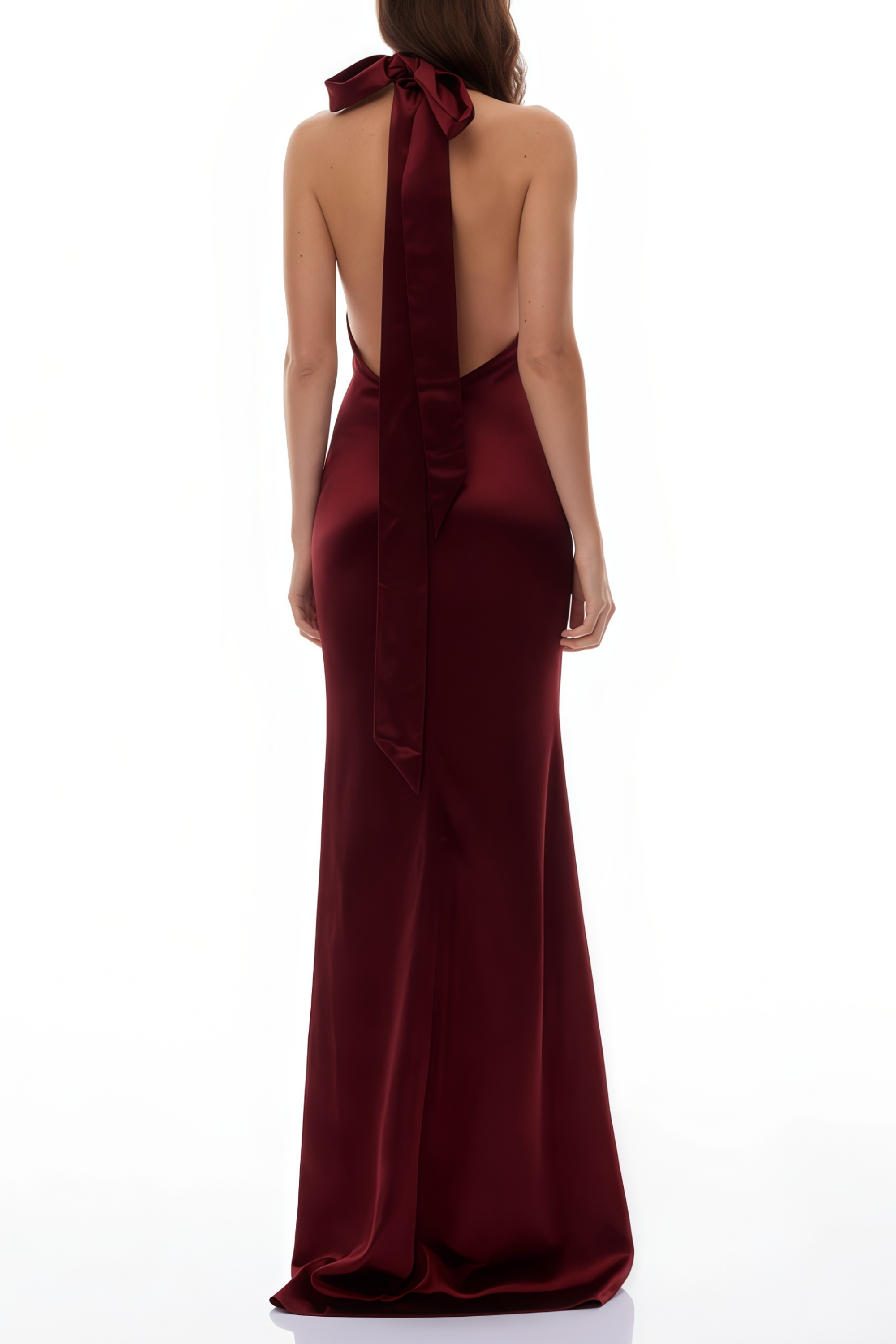 Whitley Red Sequin Open Back Maxi Gown (Final Sale)