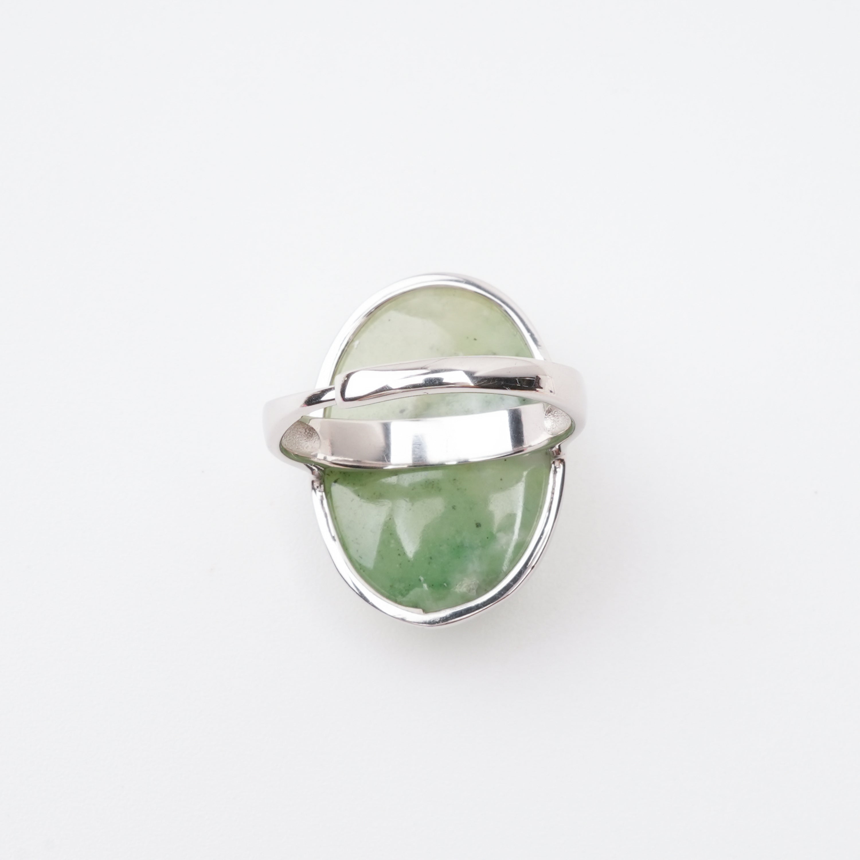 Yvonne Green Idocrase Oval Cabochon Sterling Silver Ring