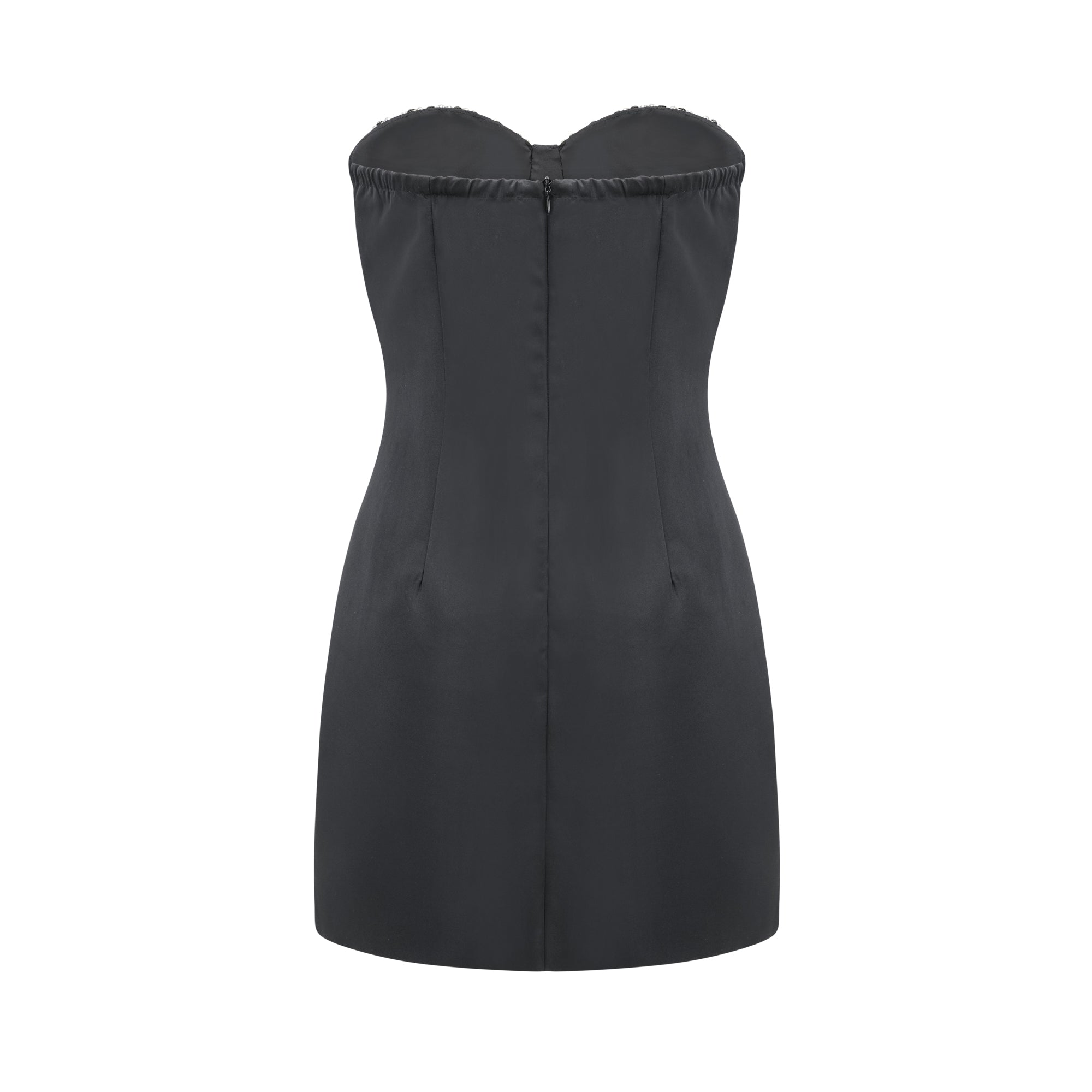Emmeline crystal-embellished mini dress in Black