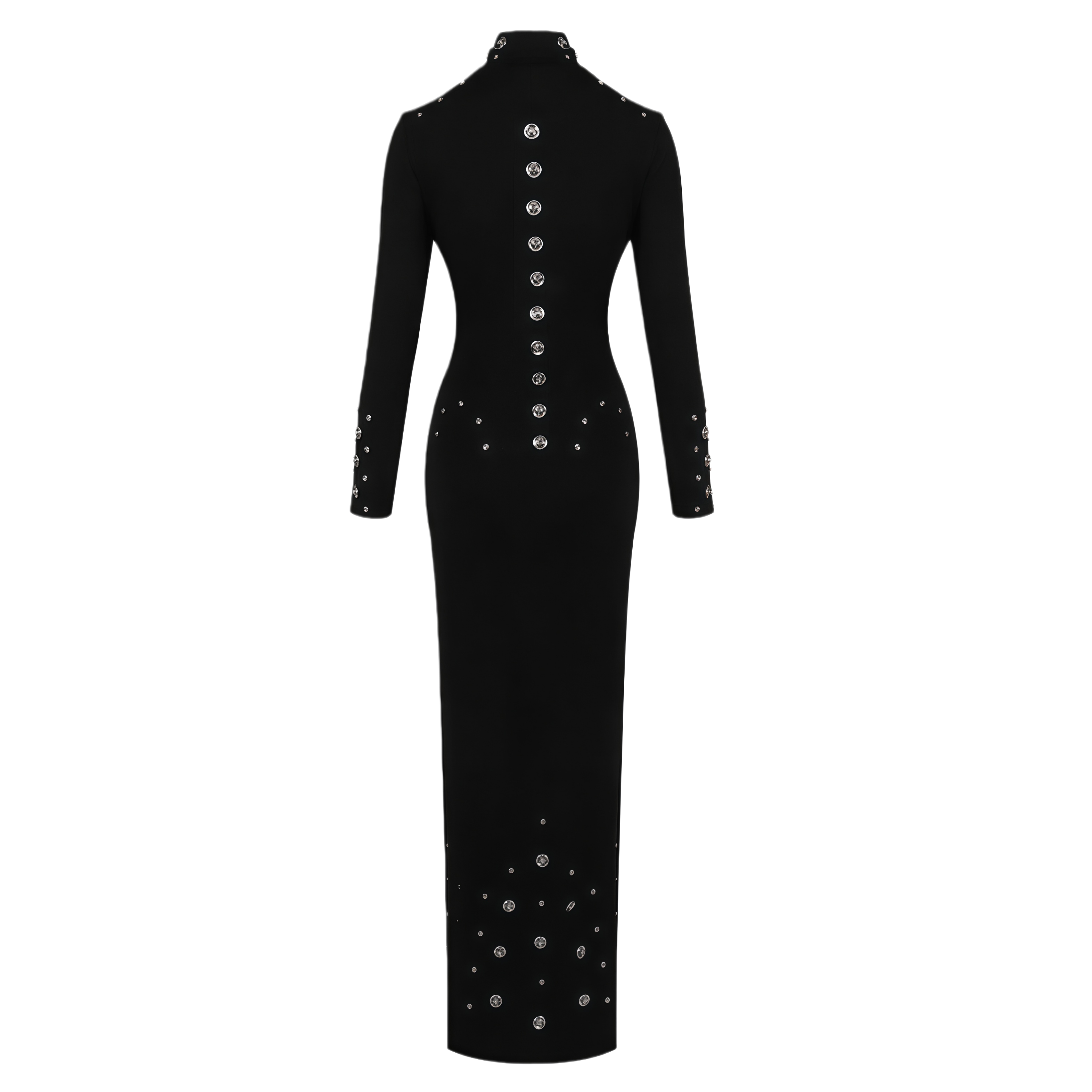 Yasmine High Neck Studded Maxi Dress (Final Sale-US Only)