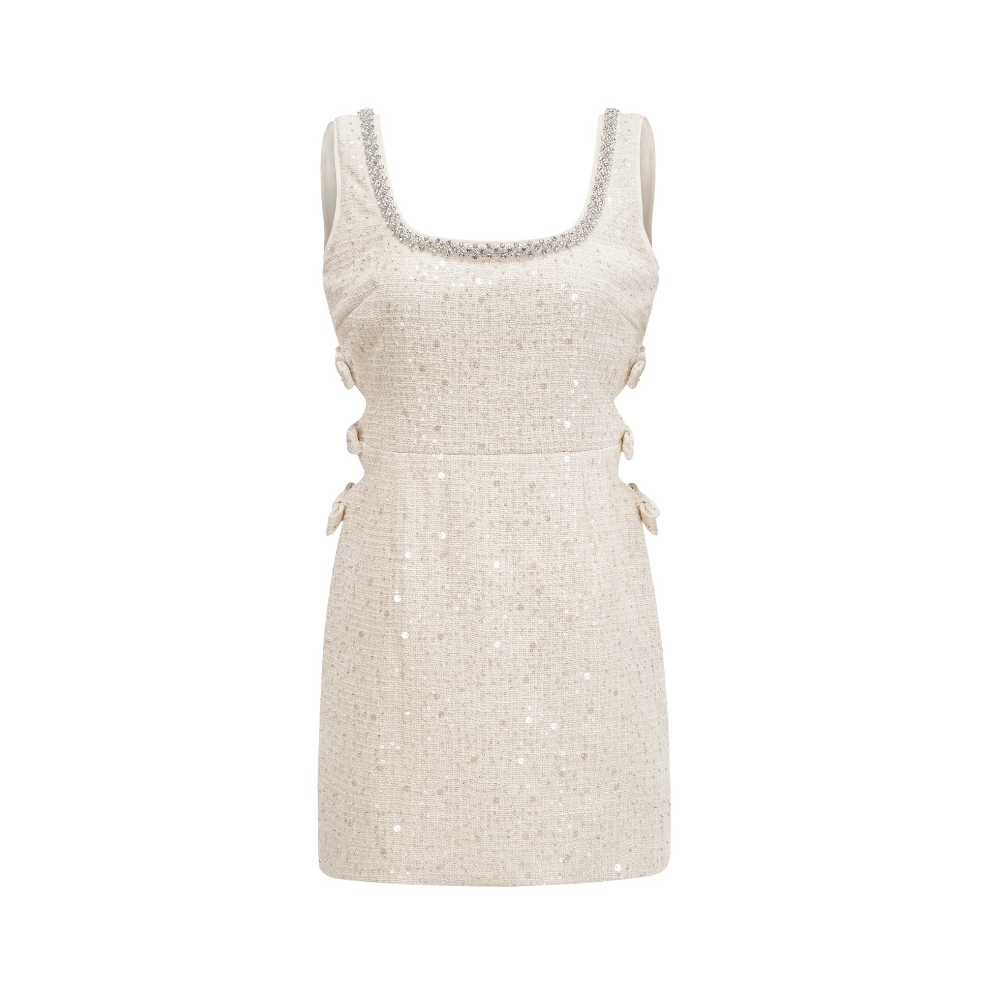 Manon blue tweed sequined mini dress (Final Sale-US Only)